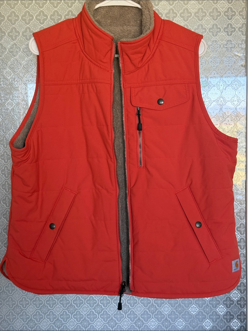Carhartt Women’s Orange Quilted Work Vest